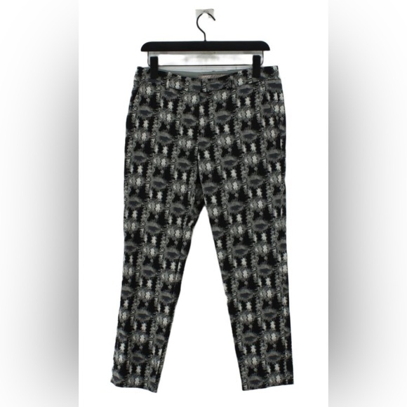 Lela Rose Printed Straight Leg Pant